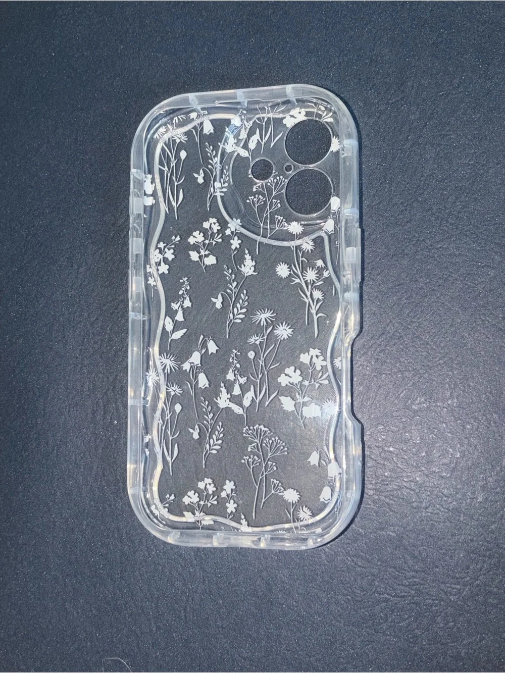 Clear iPhone 16 Floral Phone Case with Pastel Flowers